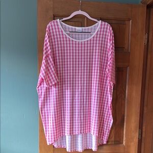 Pink Gingham Women's Top, never worn
